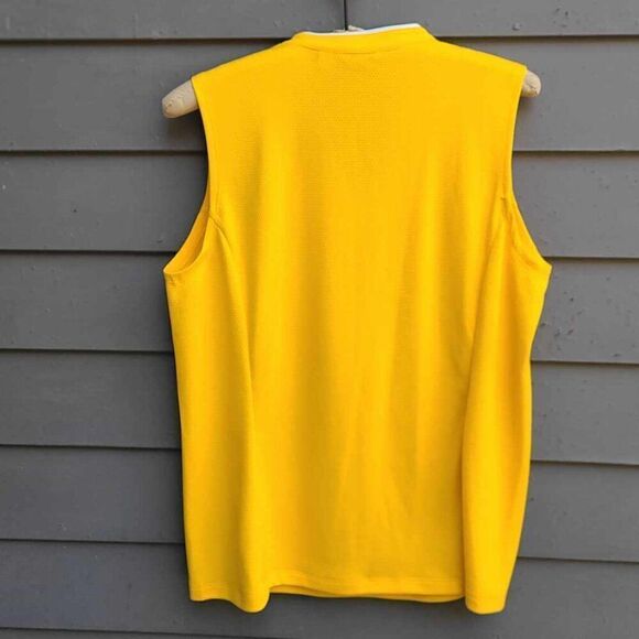 Lady Hagen Yellow Sleeveless Golf Top size Large - Picture 3 of 9
